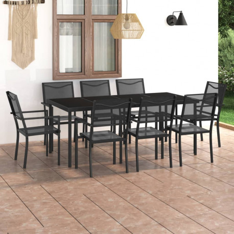 stradeXL 9 Piece Outdoor...