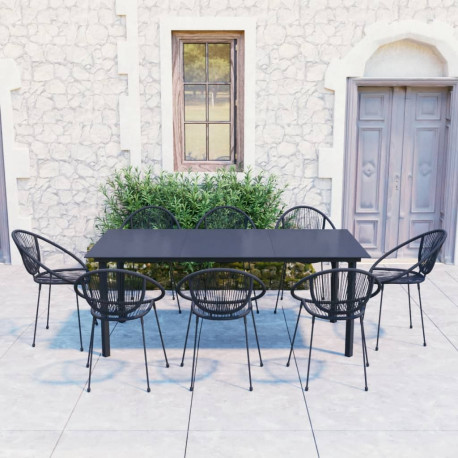 stradeXL 9 Piece Outdoor...