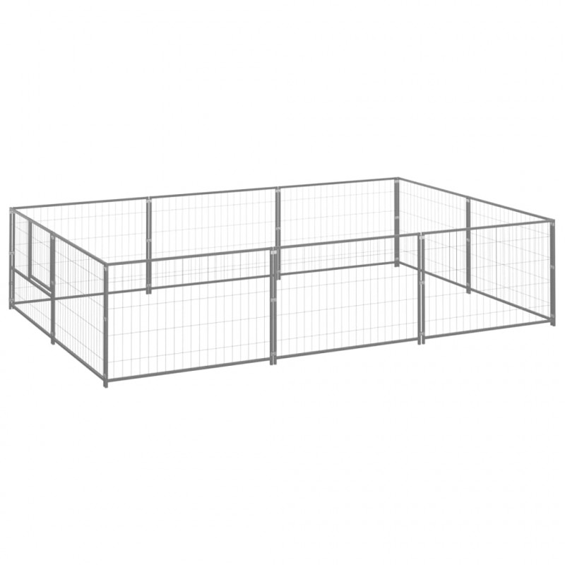 stradeXL Dog Kennel Silver...