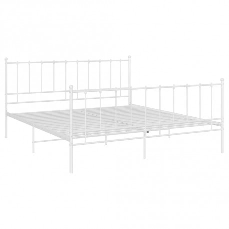 stradeXL Bed Frame White...