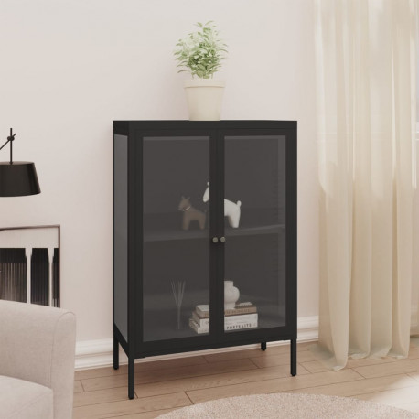 stradeXL Sideboard Schwarz...