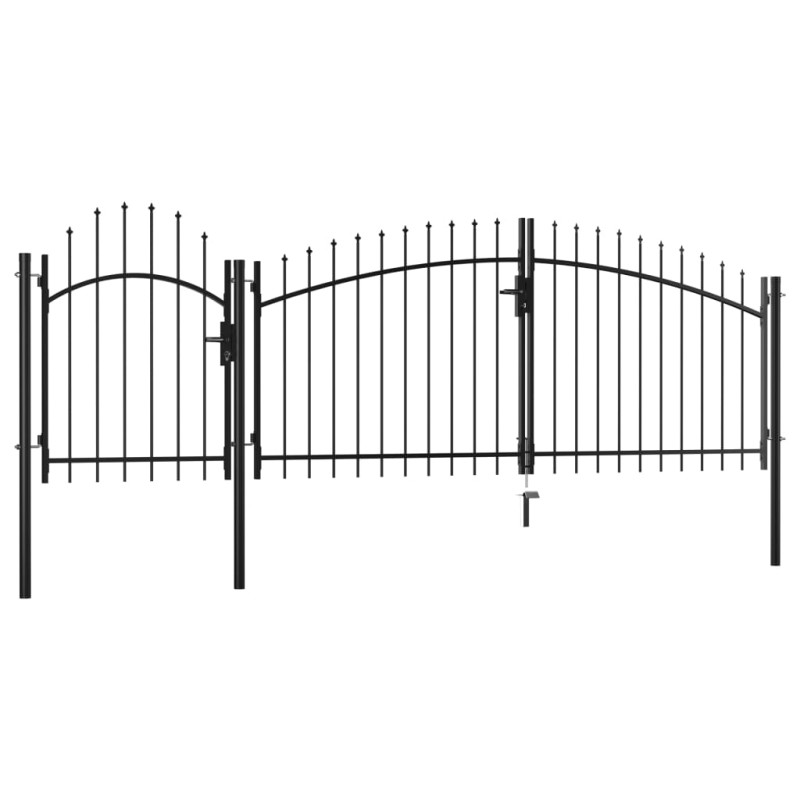 stradeXL Garden Gate Steel...