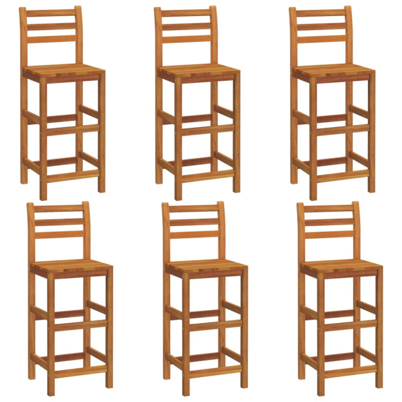 stradeXL Bar Stools 6 pcs...