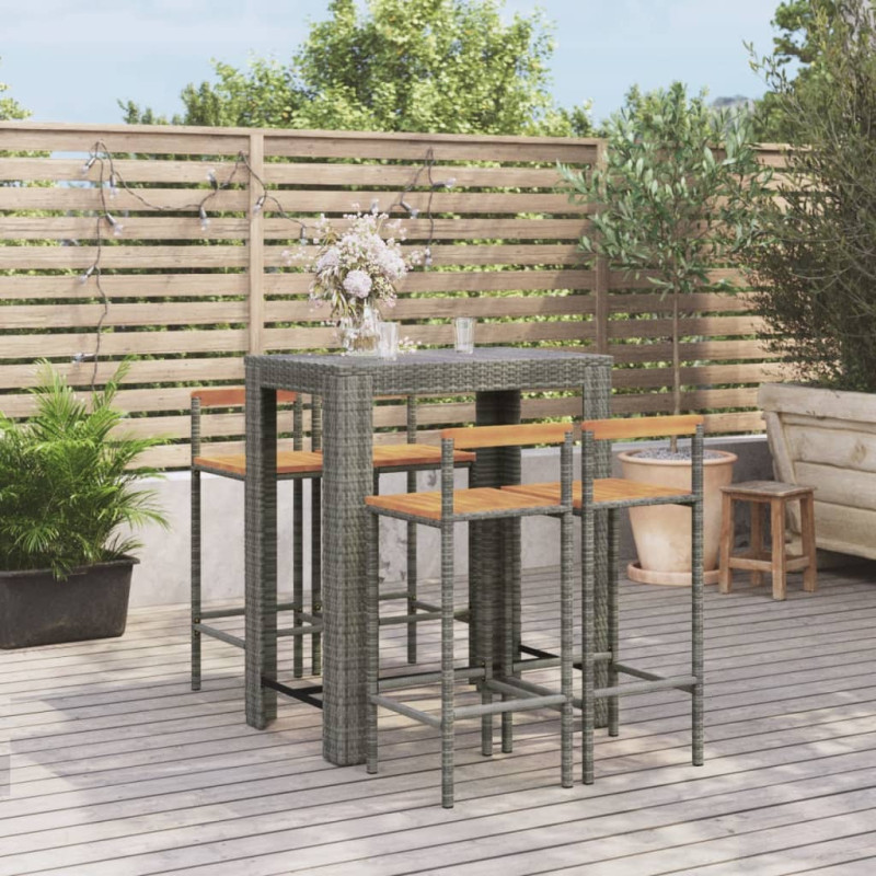 stradeXL 5 Piece Garden Bar...