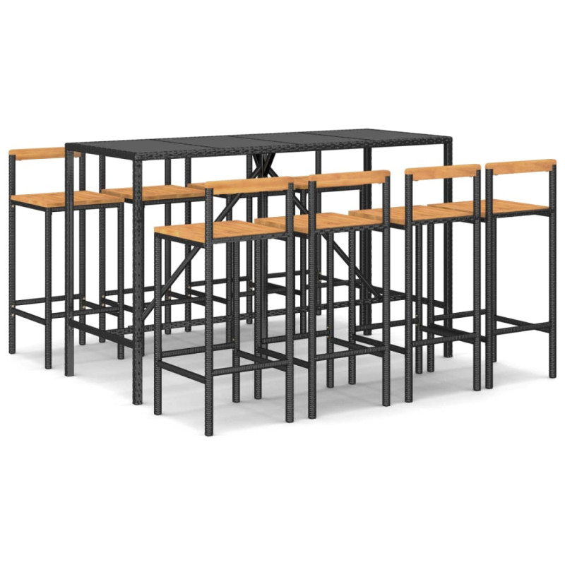 stradeXL 9 Piece Garden Bar...