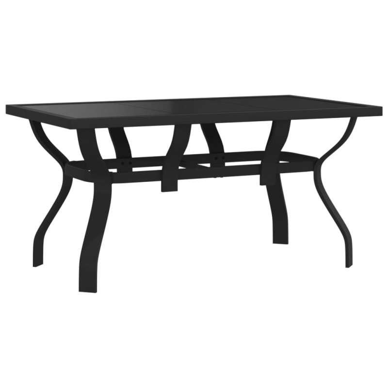 stradeXL Garden Table Black...