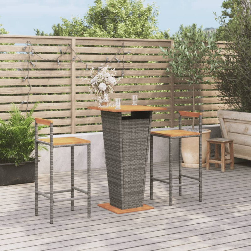 stradeXL 3 Piece Garden Bar...