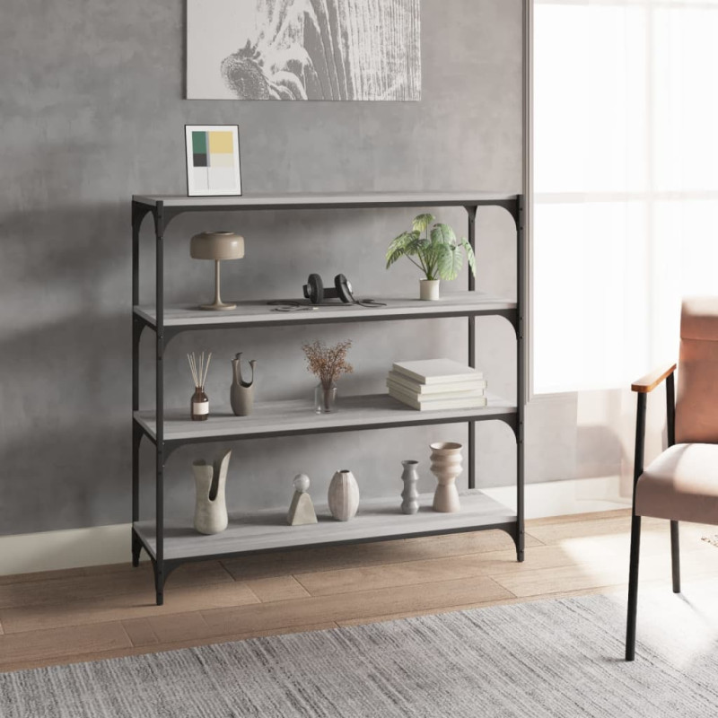 stradeXL Book Cabinet Grey...