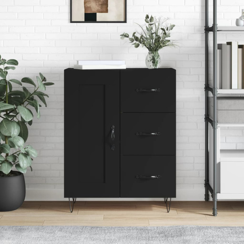 stradeXL Sideboard Schwarz...