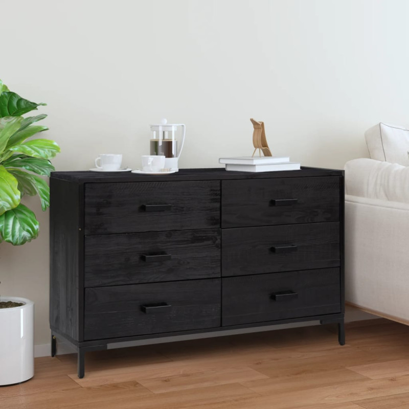 stradeXL Sideboard Schwarz...