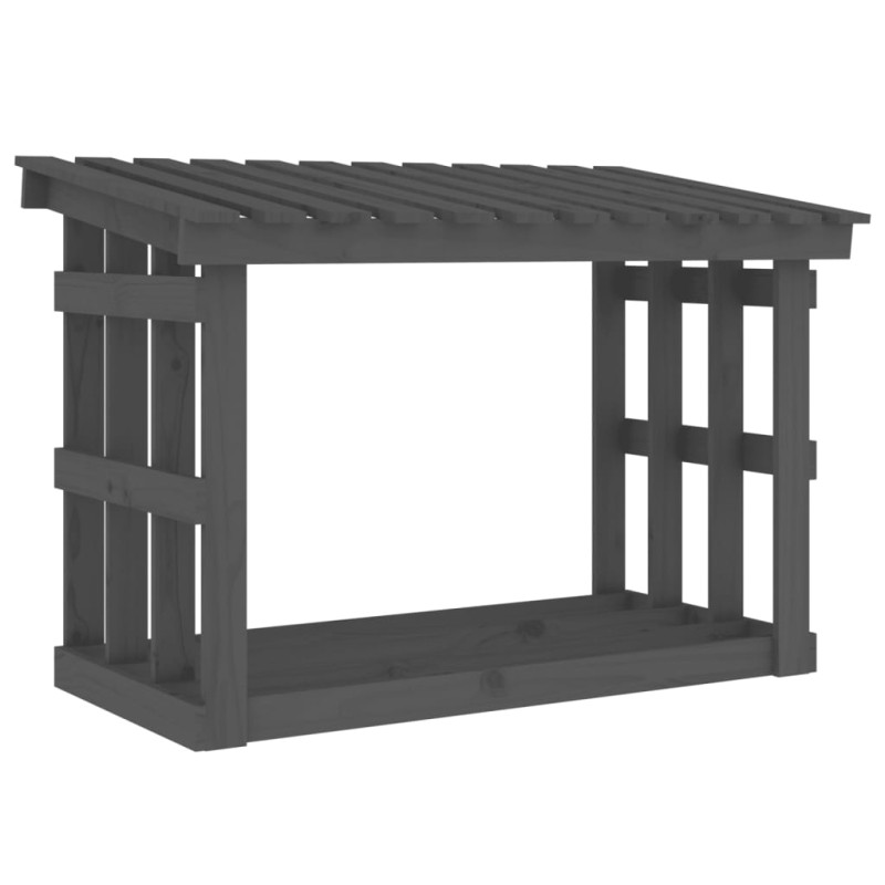 stradeXL Firewood Rack Grey...