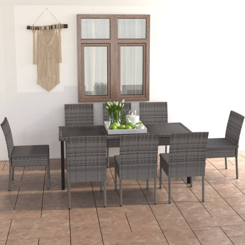 stradeXL 9 Piece Outdoor...