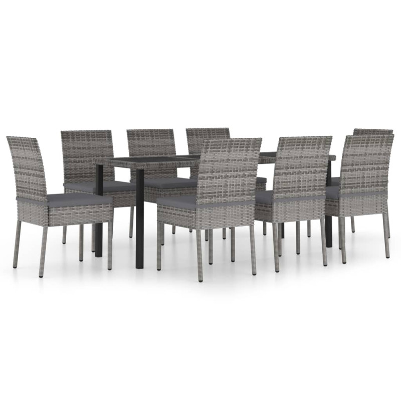 stradeXL 9 Piece Outdoor...