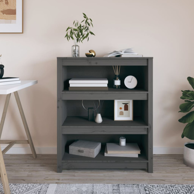 stradeXL Book Cabinet Grey...