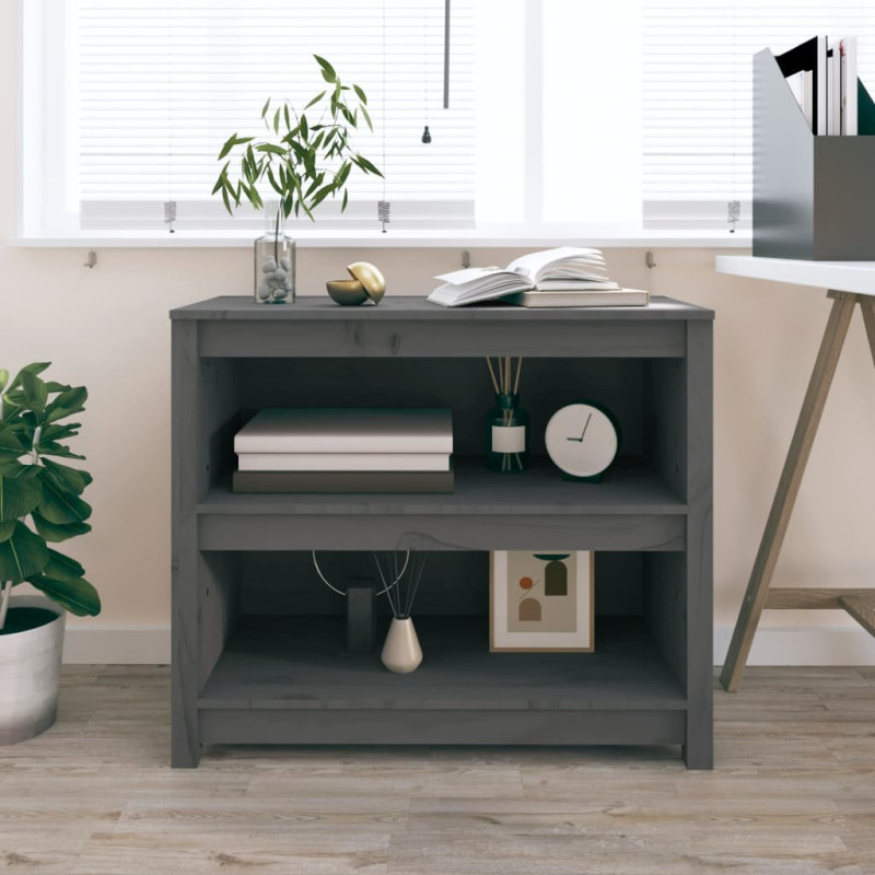 stradeXL Book Cabinet Grey...