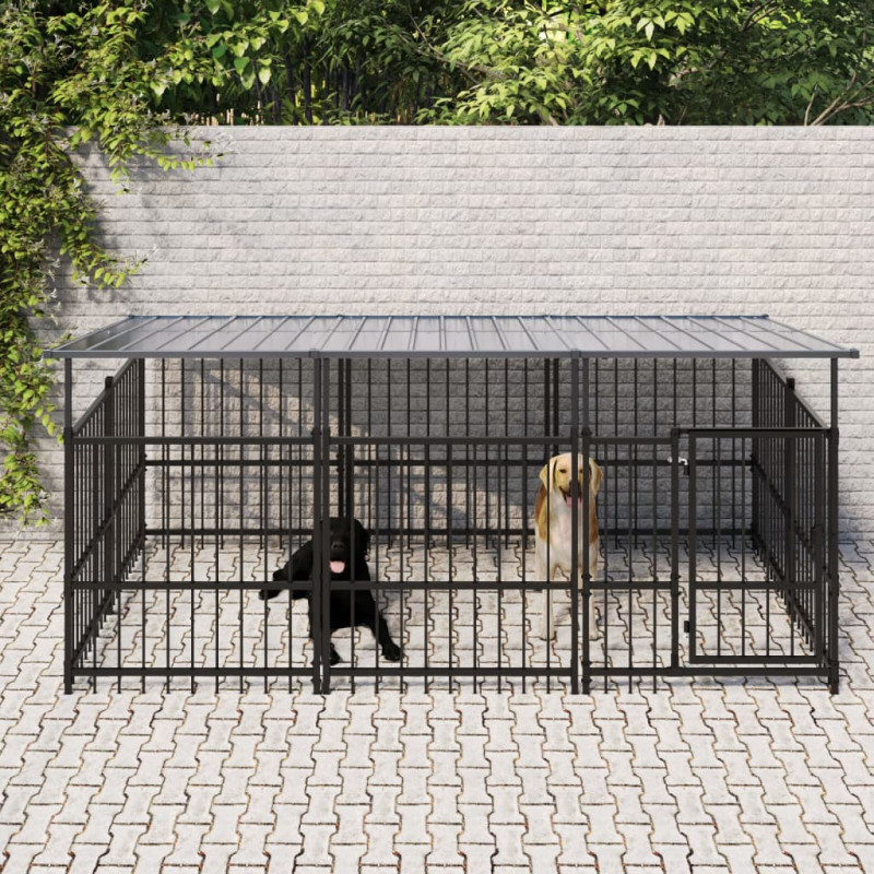 stradeXL Outdoor Dog Kennel...