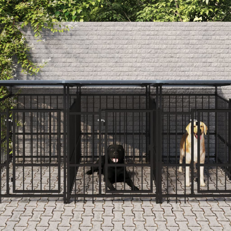 stradeXL Outdoor Dog Kennel...