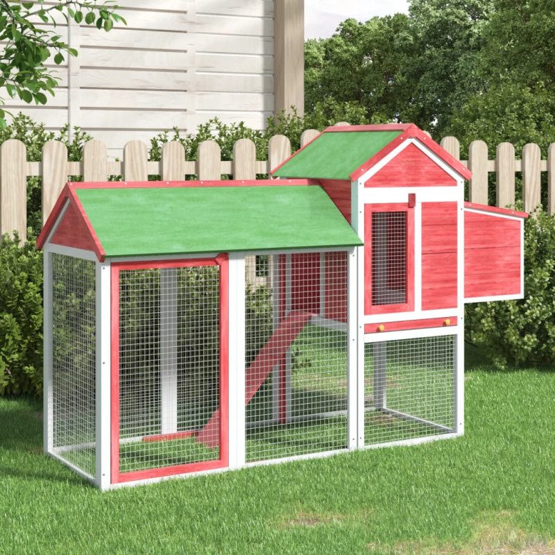 stradeXL Chicken Coop Red...