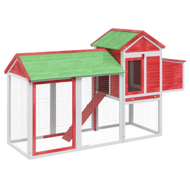 stradeXL Chicken Coop Red...