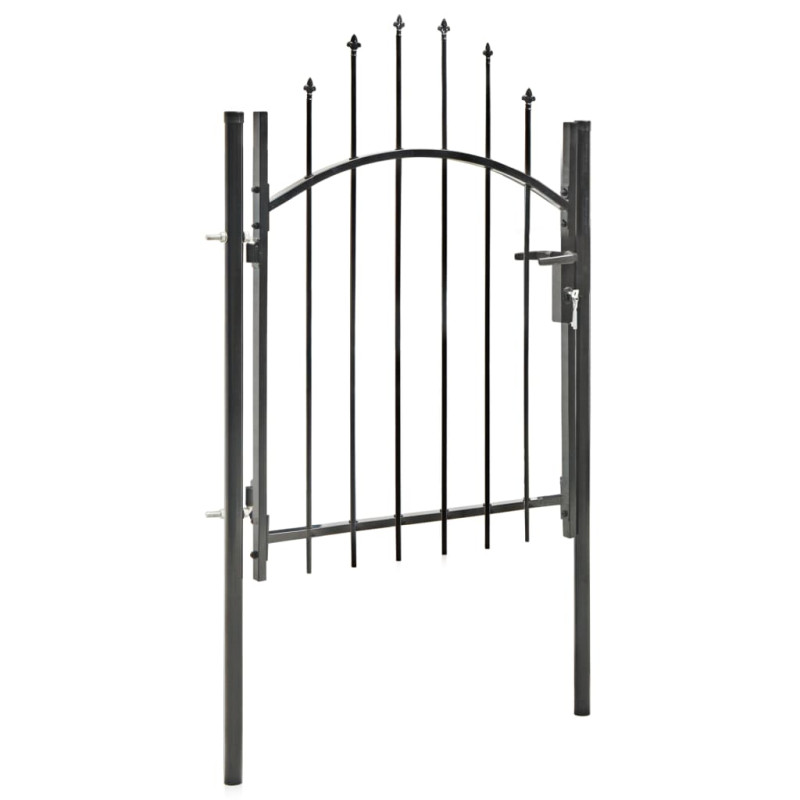 stradeXL Garden Gate Steel...