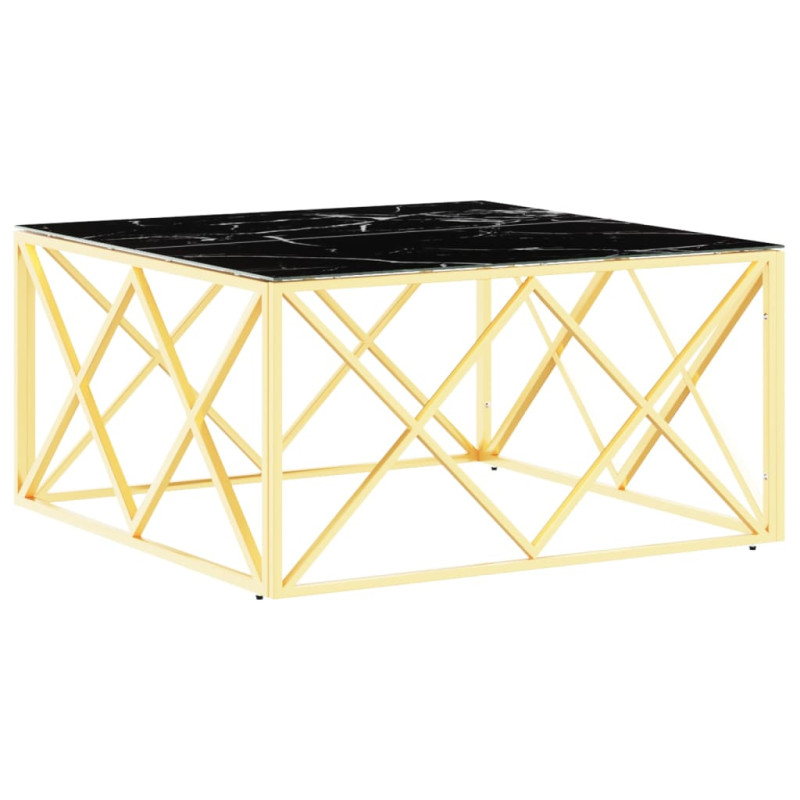 stradeXL Coffee Table Gold...