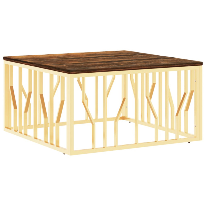 stradeXL Coffee Table Gold...