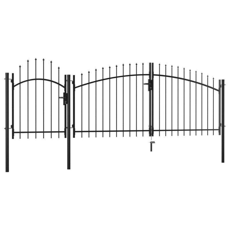 stradeXL Garden Gate Steel...