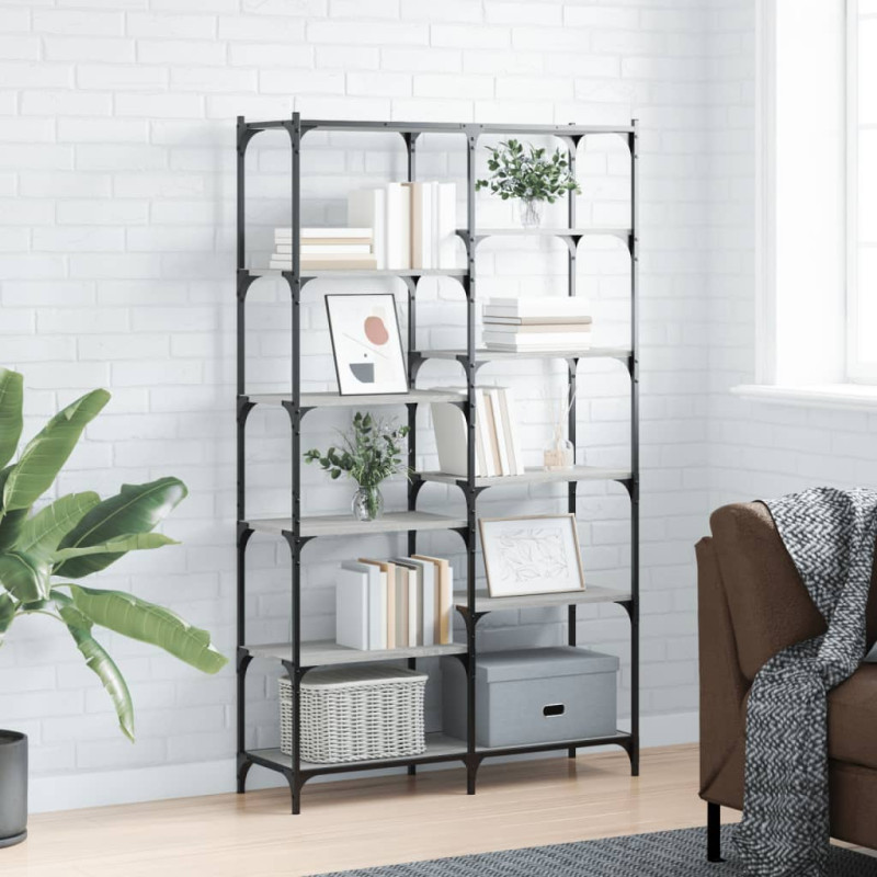 stradeXL Bookshelf Grey...