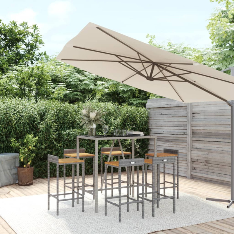 stradeXL 7 Piece Garden Bar...