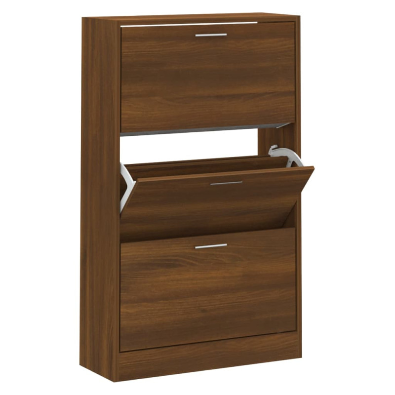 stradeXL Shoe Cabinet Brown...