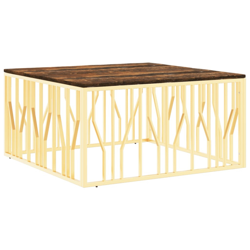 stradeXL Coffee Table Gold...