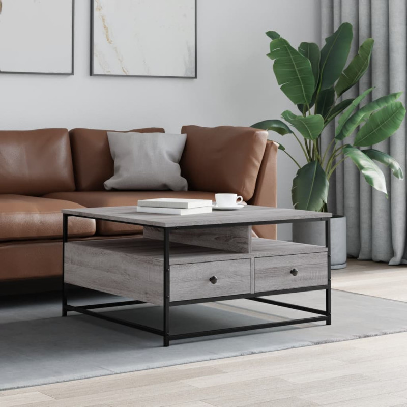 stradeXL Coffee Table Grey...