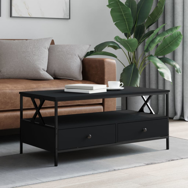 stradeXL Coffee Table Black...