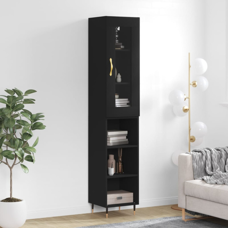 stradeXL Highboard Schwarz...