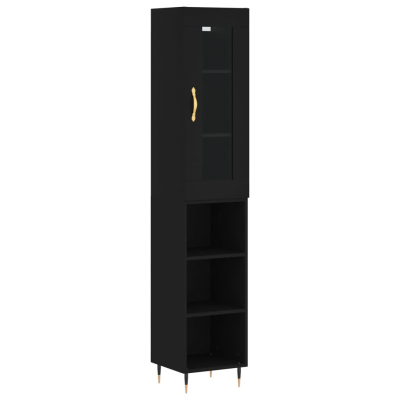 stradeXL Highboard Schwarz...