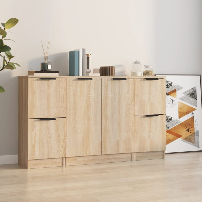 stradeXL Sideboards 3 pcs...