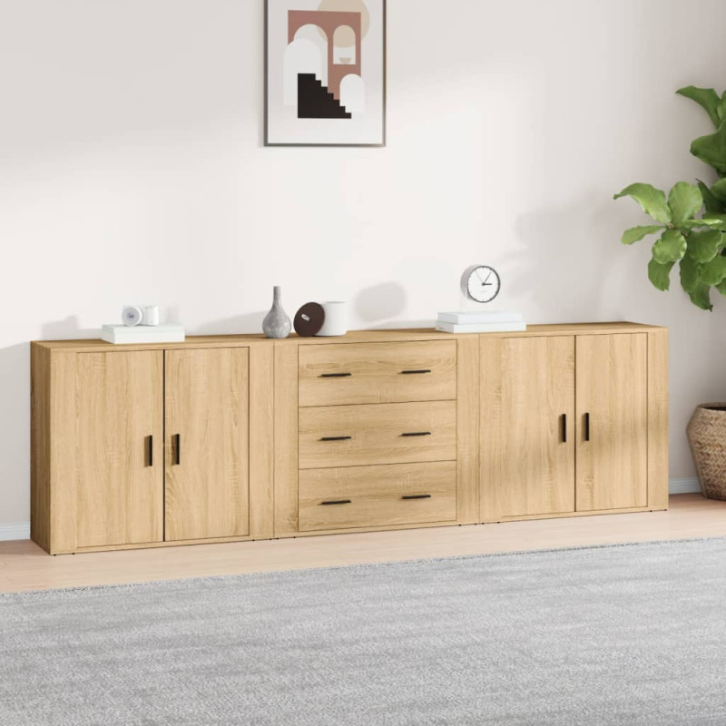 stradeXL Sideboards 3 pcs...