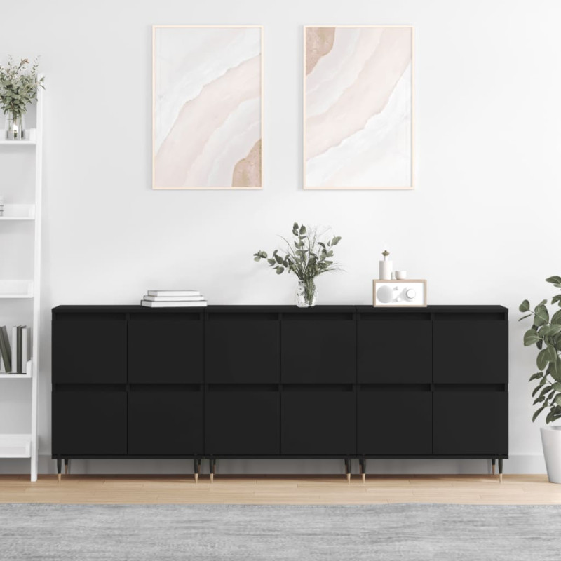 stradeXL Sideboards 3 pcs...