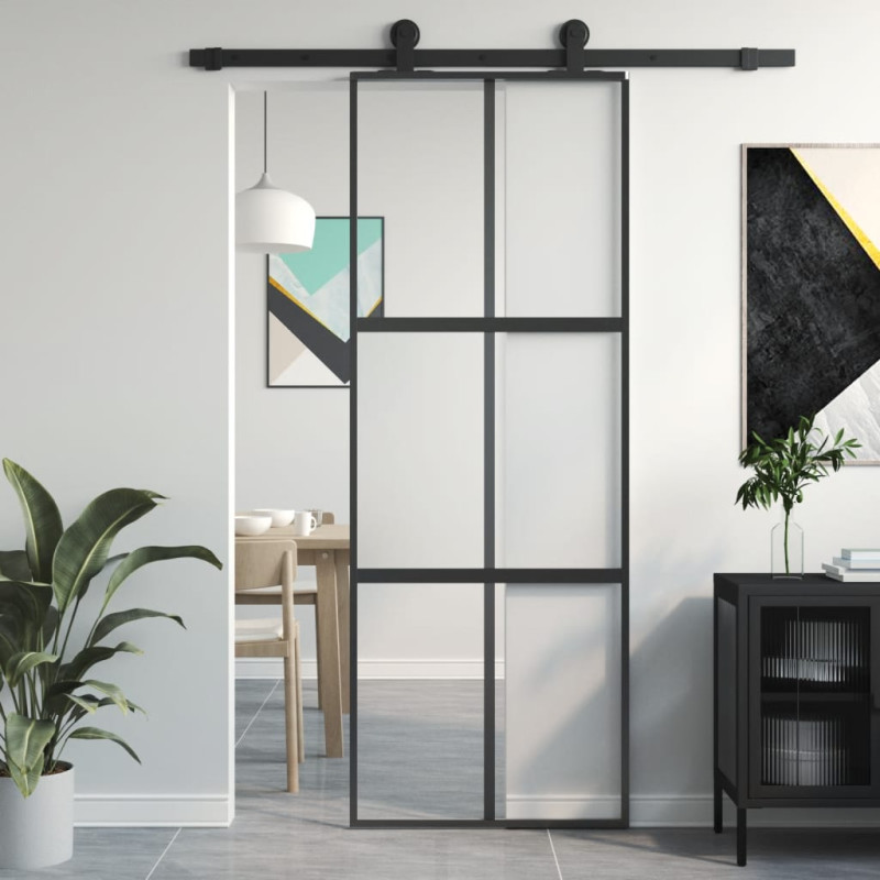 stradeXL Sliding Door Black...