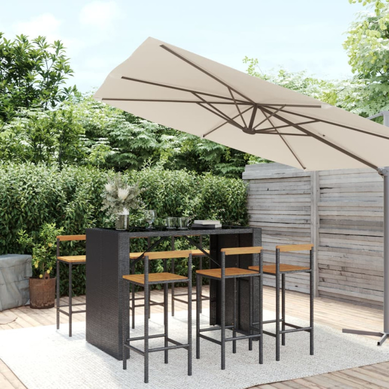 stradeXL 7 Piece Garden Bar...