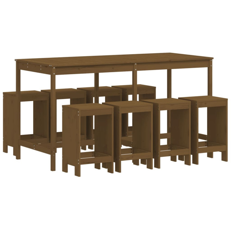 stradeXL 9 Piece Garden Bar...