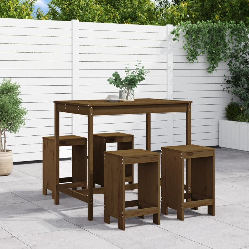 stradeXL 5 Piece Garden Bar...