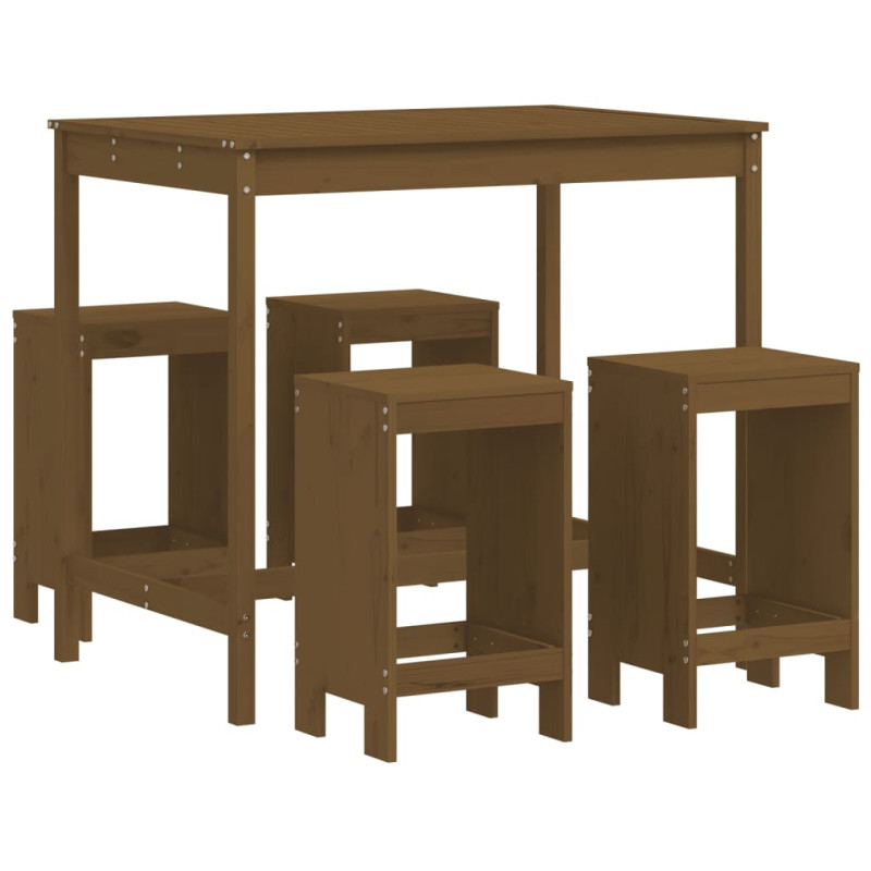 stradeXL 5 Piece Garden Bar...