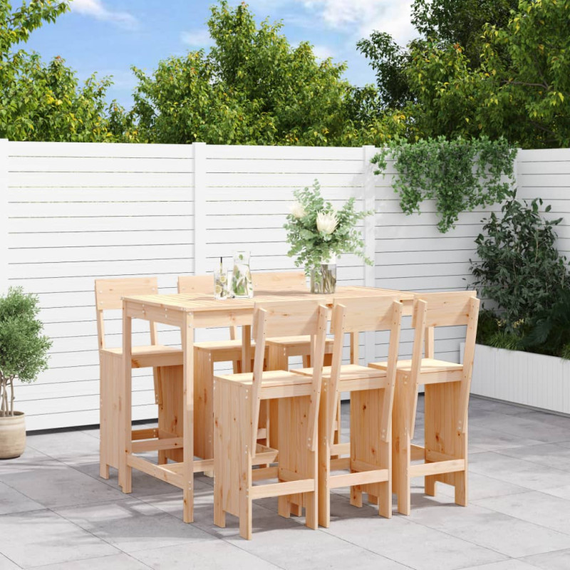 stradeXL 7 Piece Garden Bar...