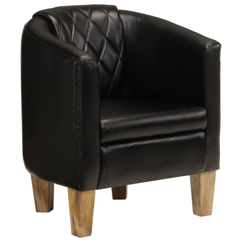 stradeXL Tub Chair Black...