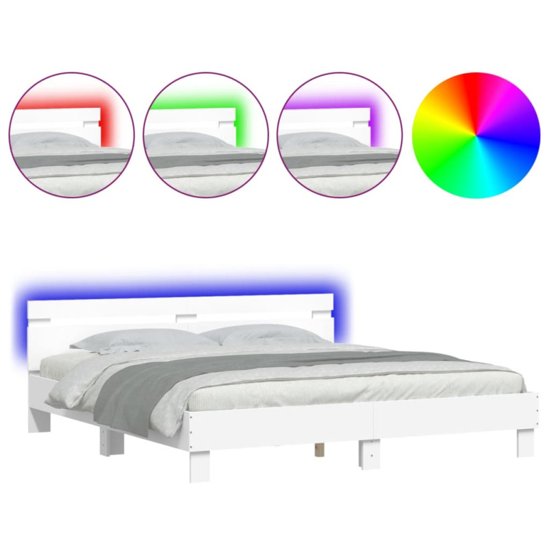 stradeXL Bed Frame with LED...