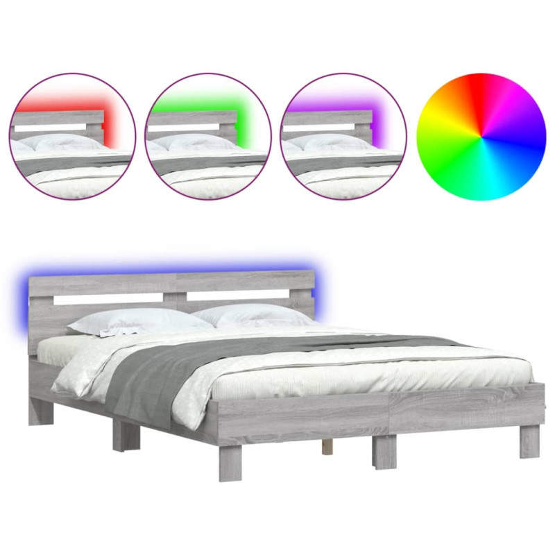 stradeXL Bed Frame with LED...