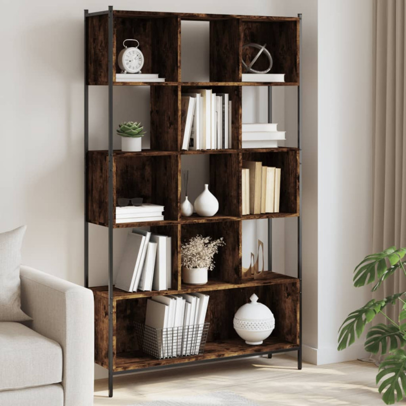 stradeXL Bookcase Smoked...