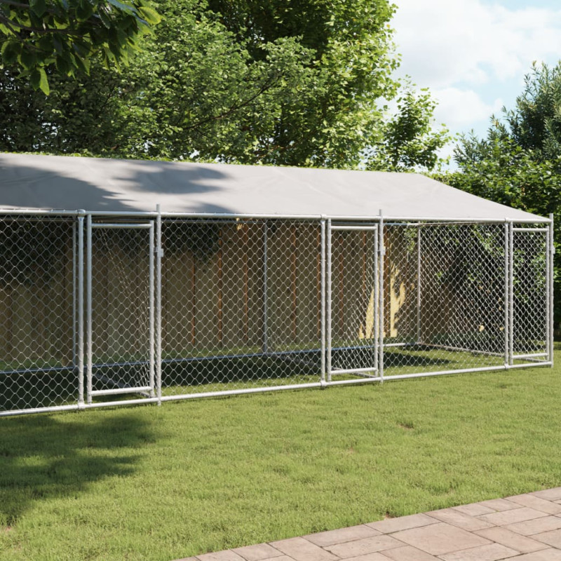 stradeXL Dog Cage with Roof...