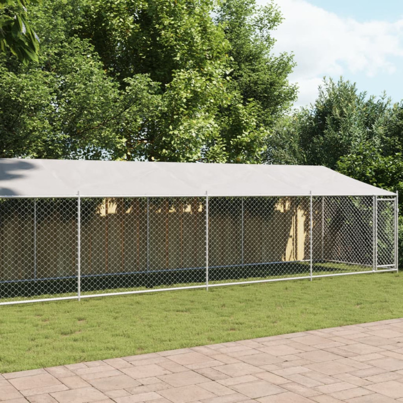 stradeXL Dog Cage with Roof...